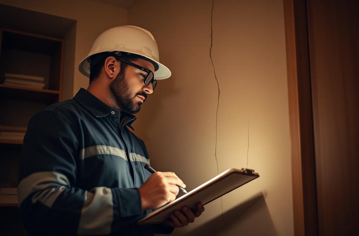 Rachaduras, infiltrações e vistoria em apartamento — imagem ilustrativa 1
