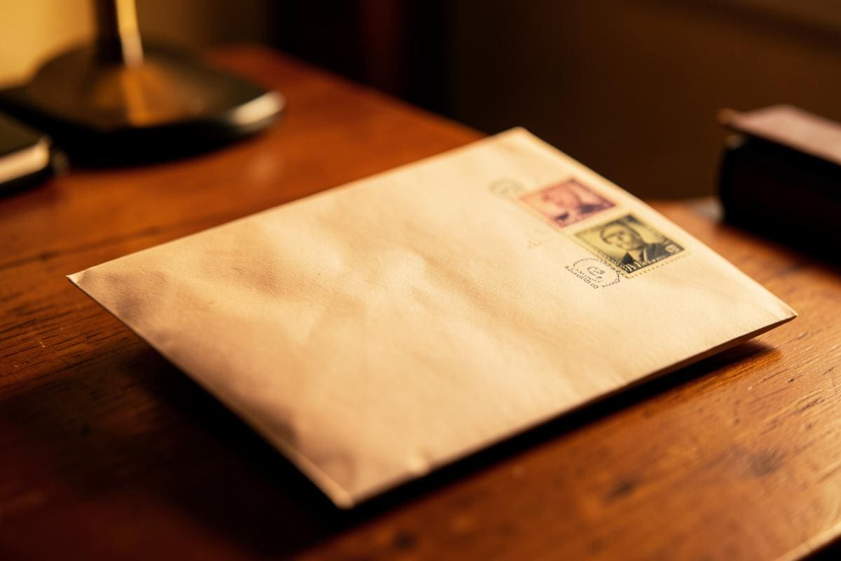 Envelope devolvido com carimbo de destinatário não localizado